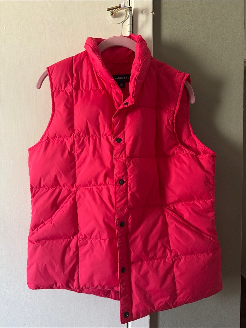 Bright Pink Puffer Vest